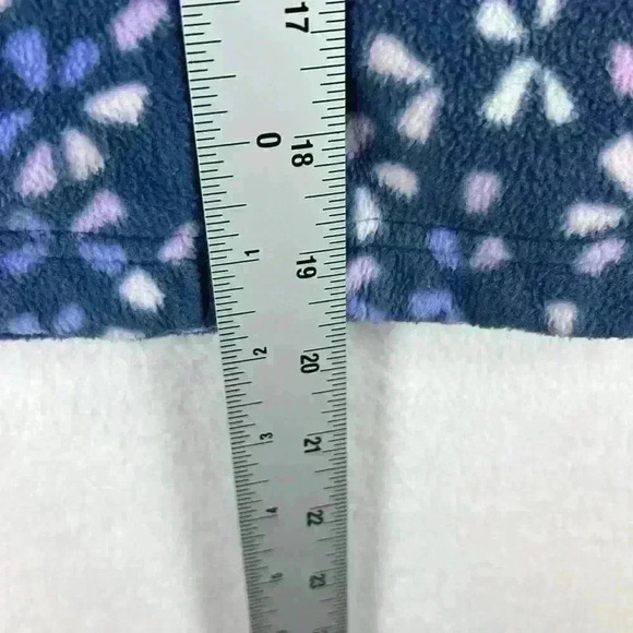 Columbia Girls Fleece Fill Zip Benton Springs Blue Print Jacket Size M (10/12) - Picture 7 of 7